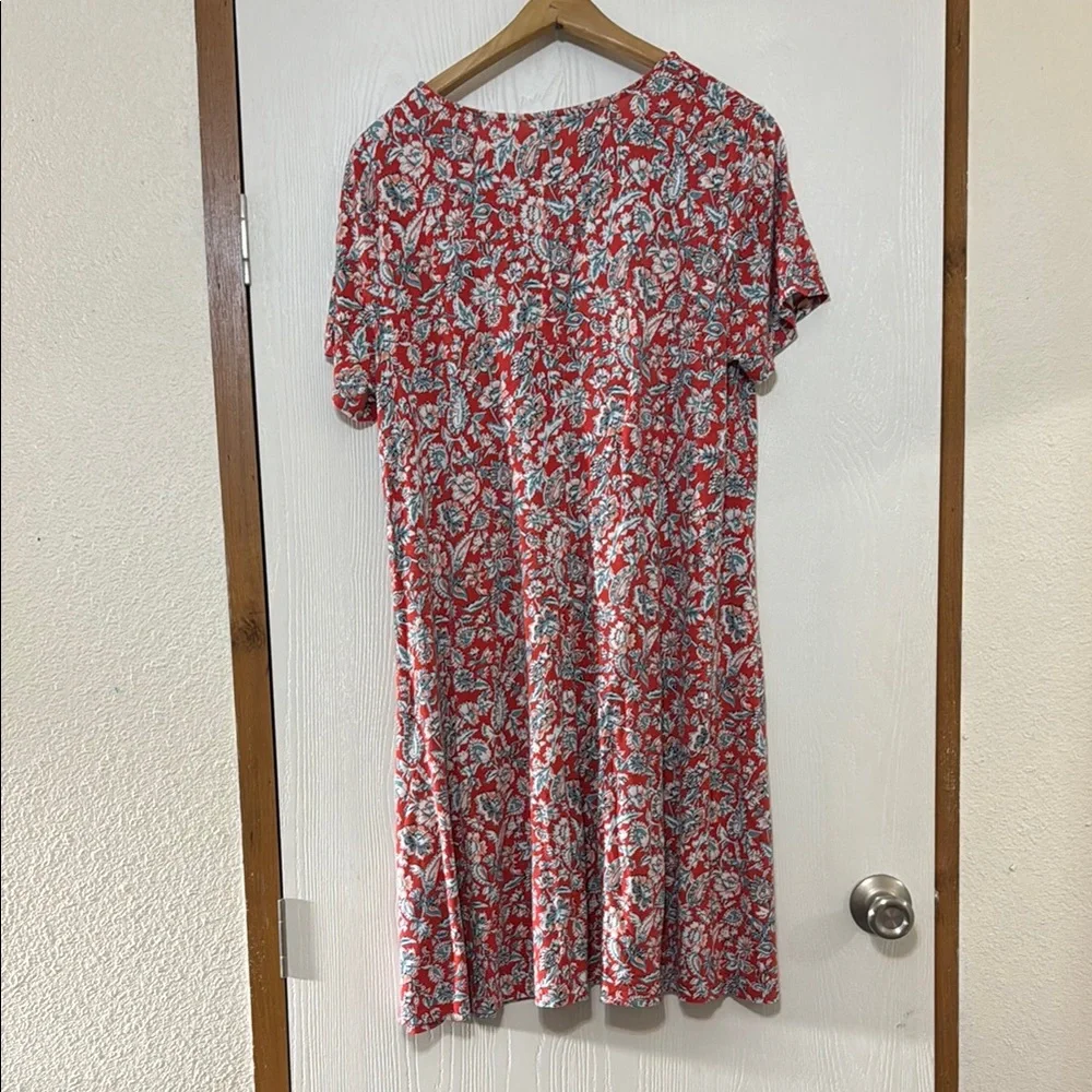 Old Navy Women’s Dress in Red and White Floral - Picture 7 of 7